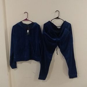 2 piece sweat suit set